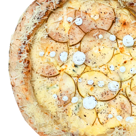 Пицца Кваттро формаджи с грушей